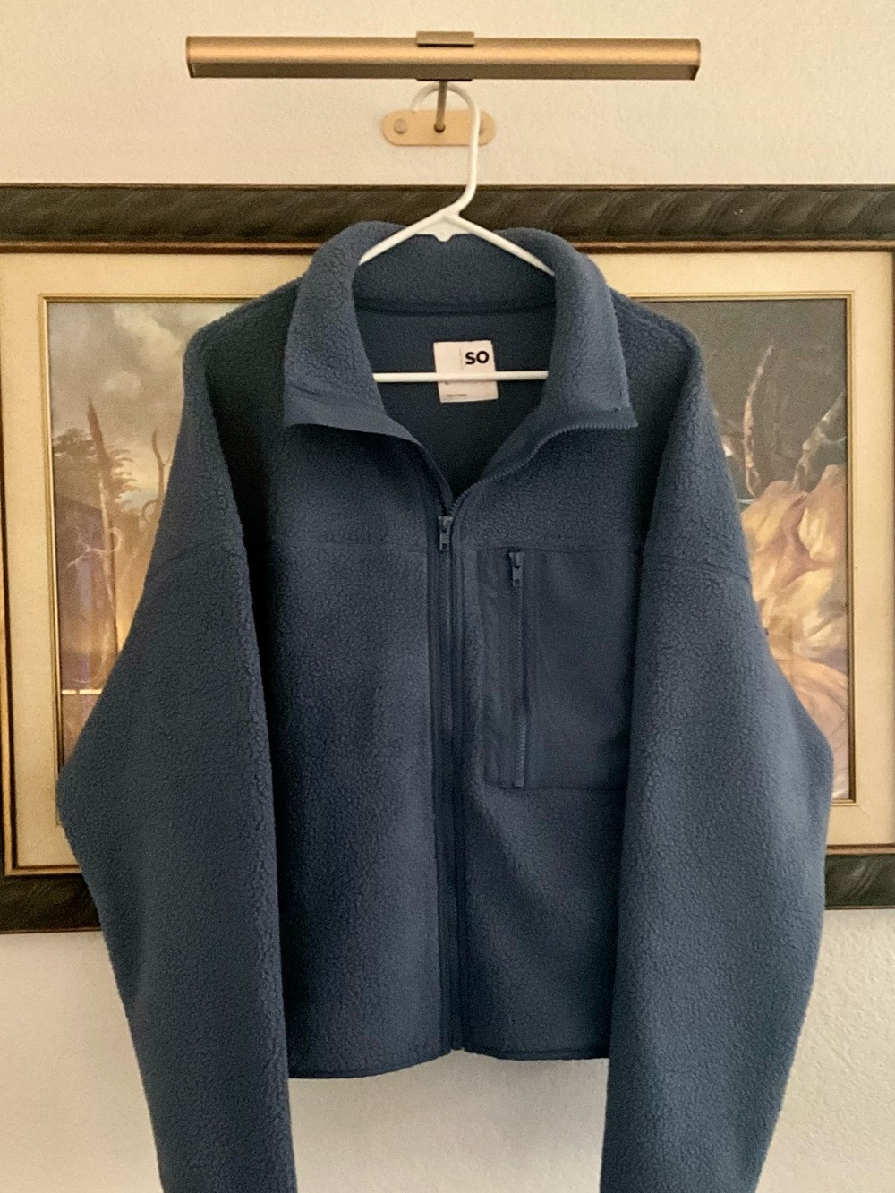 SO Blue Gray “Teddy” Fleece Jacket